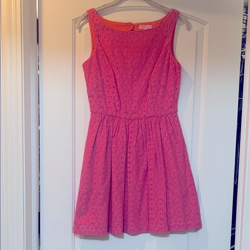 Lilly Pulitzer Pink Lace Mini Dress